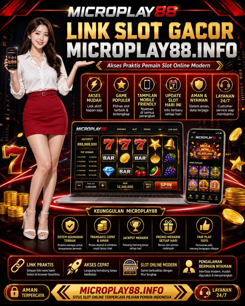 Link Slot Gacor MICROPLAY88 Jadi Akses Praktis Pemain Online Modern