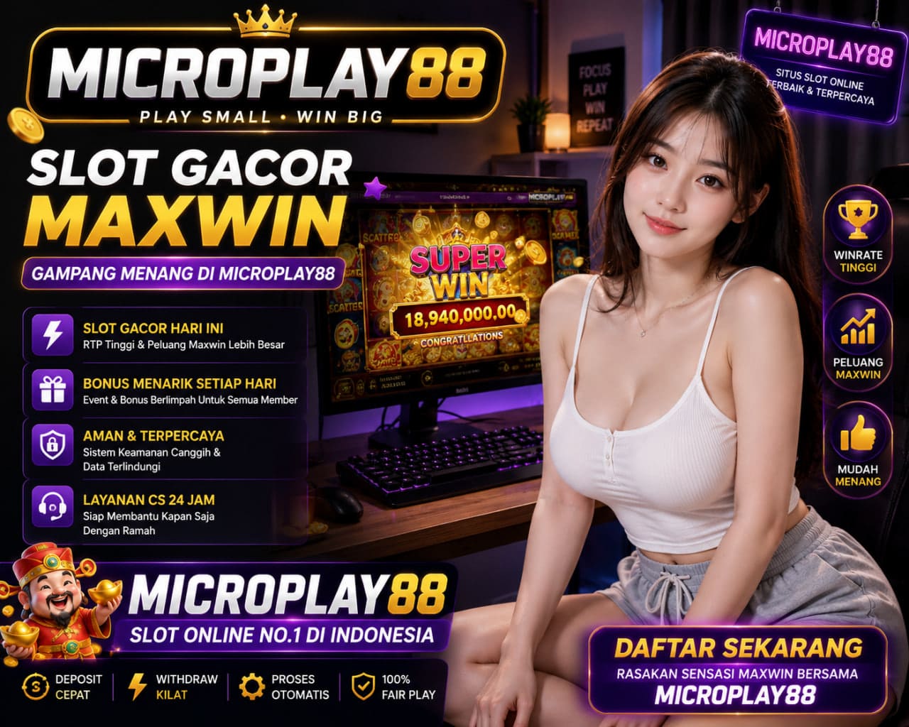 MICROPLAY88 Slot Gacor Maxwin Pilihan Pemain Online
