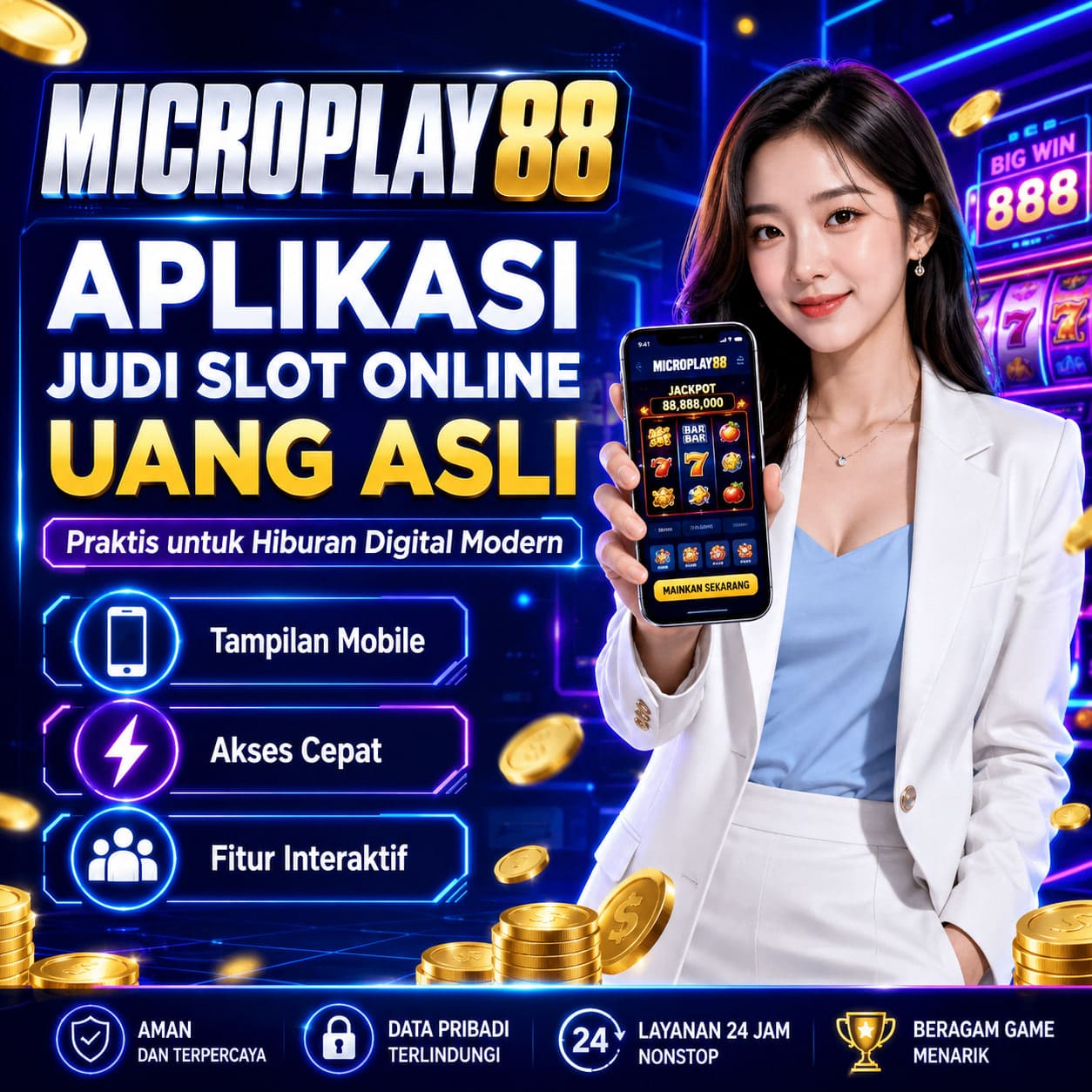 Aplikasi Judi Slot Online Uang Asli MICROPLAY88