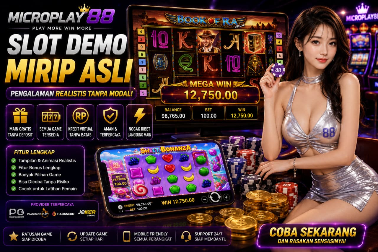 Slot Demo Mirip Asli MICROPLAY88 untuk Pengalaman Realistis