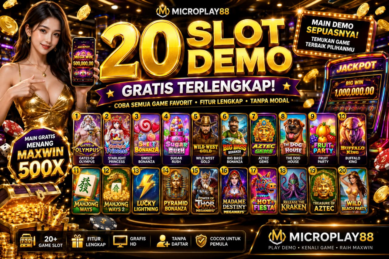 20 Slot Demo MICROPLAY88: Pilihan Game Gratis Terlengkap